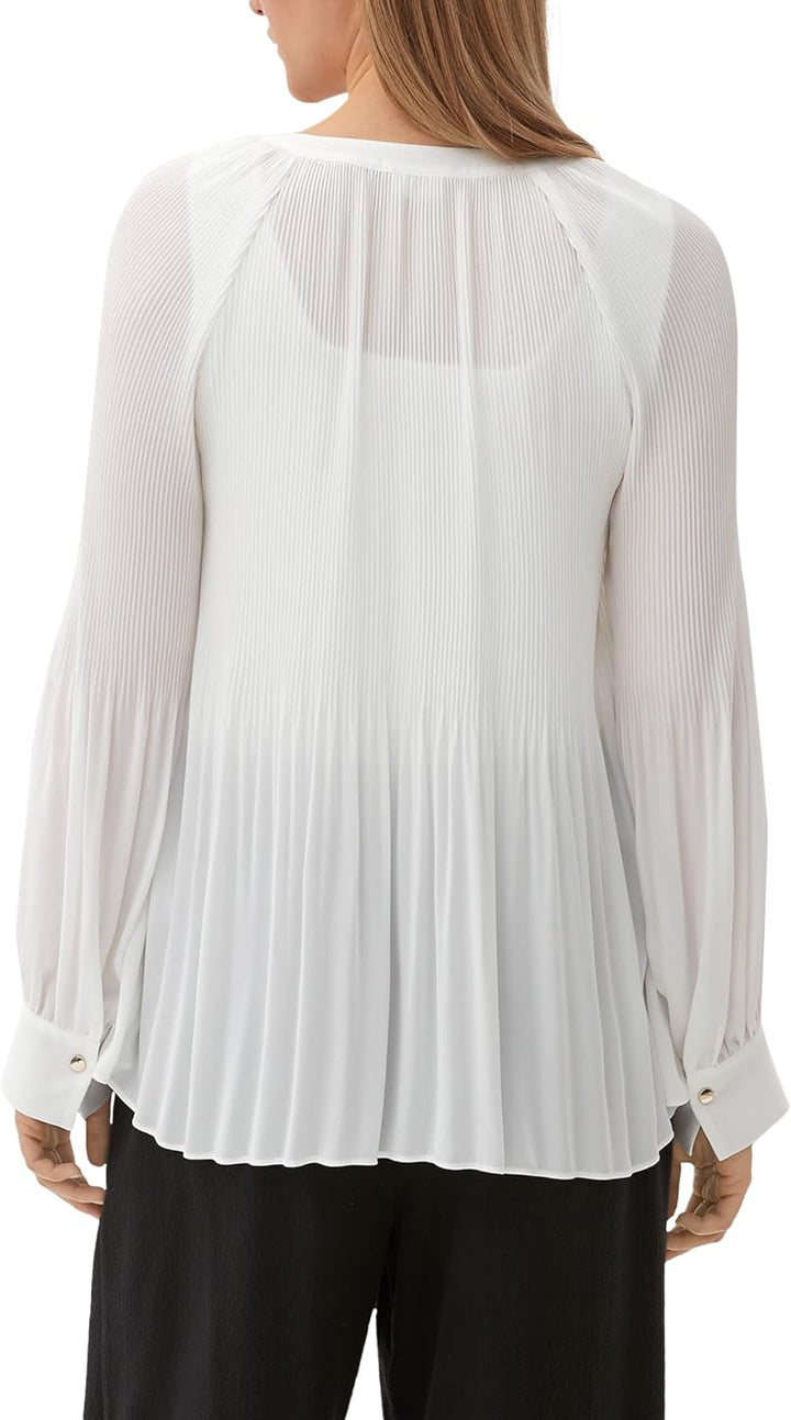 s.Oliver Black Label Damen 2102619 Bluse 34 0200 Creme, 34 0200 Creme
