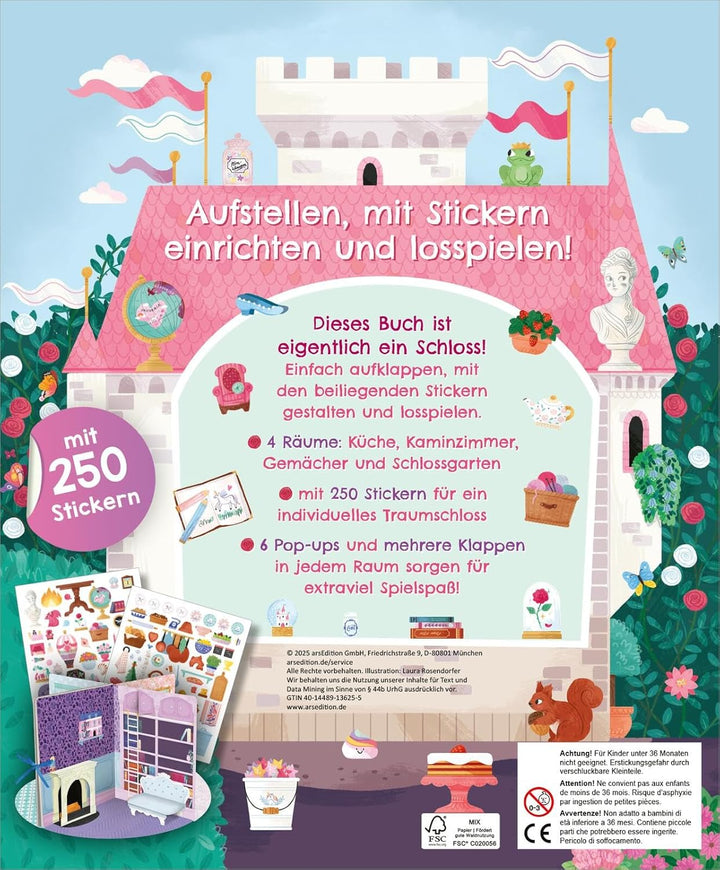 Mein grosses Sticker-Spielschloss: Aufstellen, stickern und losspielen | Innovative Kombination aus