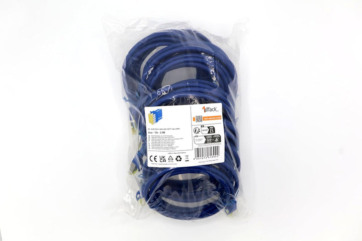 Cat.7 Netzwerkkabel 2m Blau 10 Stück Cat7 Ethernetkabel Netzwerk LAN Kabel Rohkabel 10 Gb s SFTP PIM