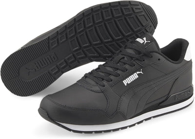 PUMA Unisex St Runner V3 L Sneaker 44.5 EU Puma Black Puma Black Puma White, 44.5 EU Puma Black Puma