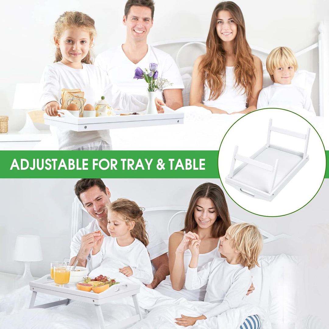 Betttablett, klappbare Beine mit Griffen, Frühstückstablett für Sofa, Essen, Zeichnen, Platten, Bamb