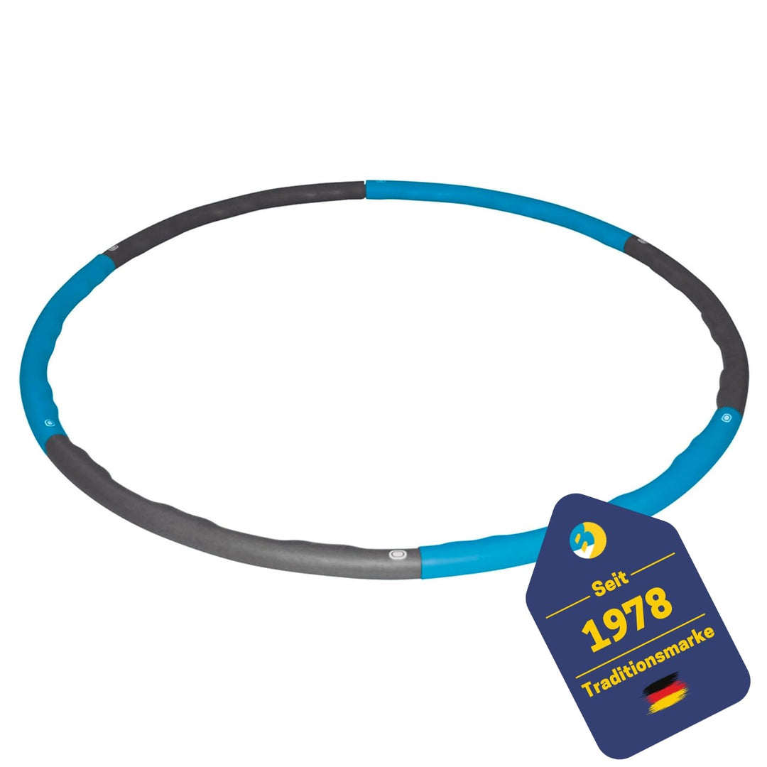 Best Sporting Hoop Fitnessreifen 100cm I 6-teilig I steckbar I Hula Hoop mit Gewicht I Zum Abnehmen