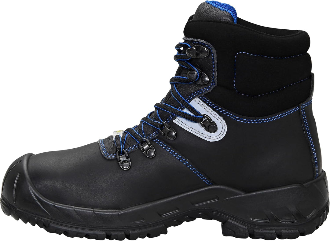 ELTEN Sicherheitsschuhe ALESSIO Steel Rubber XXW Mid ESD S3, Damen und Herren, Leder, Stahlkappe, le
