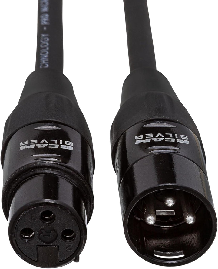 Hosa HMIC-050, Pro Microphone Cable, REAN XLR3F to XLR3M, 50 ft 50 Feet, 50 Feet