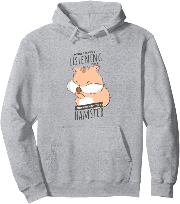 Thinking About My Hamster Netter Nager Pullover Hoodie