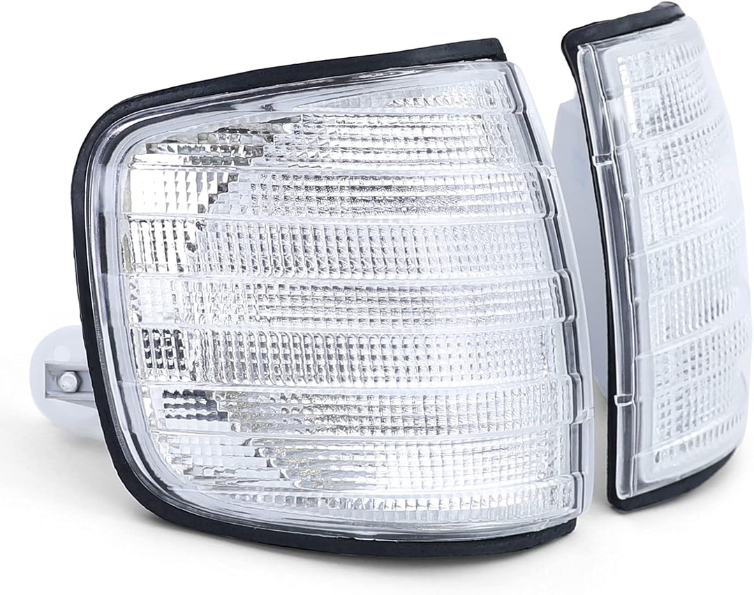 Carparts-Online Blinker Weiss Paar für Mercedes S-Klasse W126 Limousine 80-91