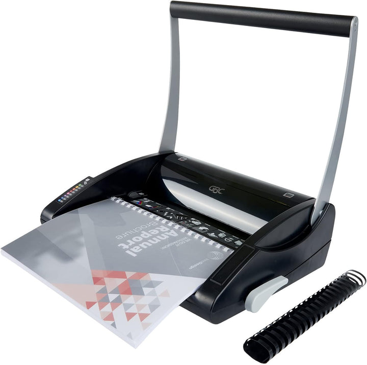 GBC 4401845 CombBind 200 Bindegerät (mit Stanztechnologie) schwarz stanzt 20, bindet 330 Blatt Singl