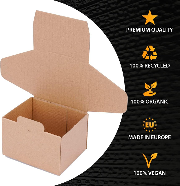 verpacking Faltschachteln 120 x 100 x 80 mm Braun (Aussenmass 125 x 105 x 85 mm) WP 10 Versandkarton