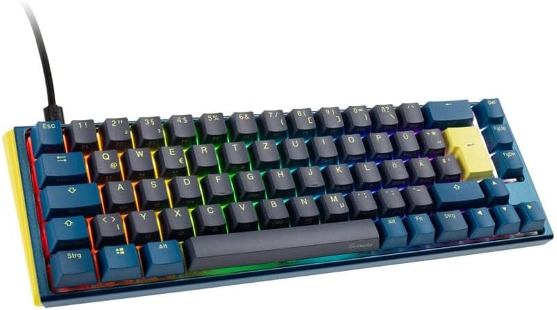 Ducky One 3 Daybreak - Mechanische Gaming Tastatur Deutsches Layout im SF-Format (65% Keyboard) mit