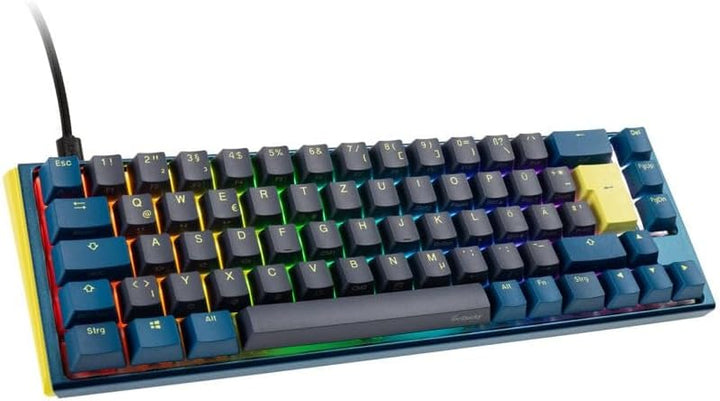 Ducky One 3 Daybreak - Mechanische Gaming Tastatur Deutsches Layout im SF-Format (65% Keyboard) mit