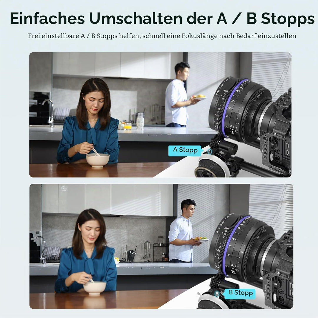 SMALLRIG Mini Follow Focus Objektiv-Zoomsteuerung für DSLRs/Spiegellose Kameras, für Sony A7 A9 A7 I