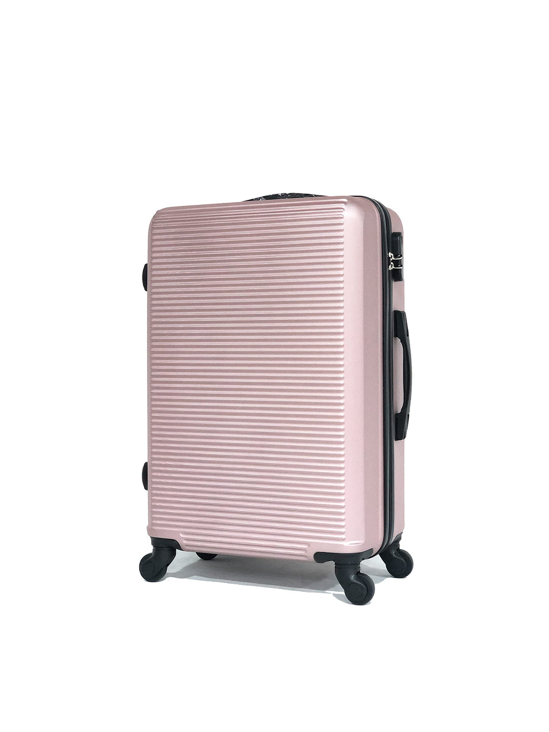 Koffer für mittelgrosse Kabine, gross, mit oder ohne Kosmetiktasche – französische Marke Roségold, 5