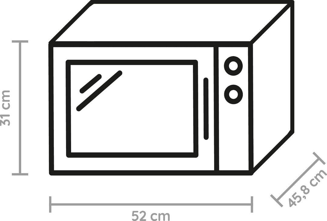 Bauknecht MW 49 BL Freistehender Mikrowellen Backofen/Mikrowelle 800 Watt/Quarz-Grill 900 Watt/Heiss