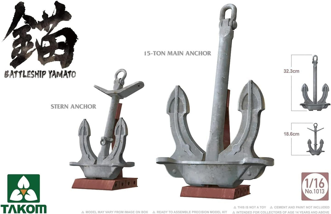 Takom Modell Battleship Yamato Anchors, TKO1013