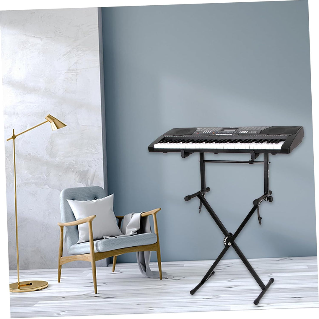 HEALLILY Keyboard Stand Klaviertastaturständer Universal Iron Art Elektrische Orgel Klavierständer T