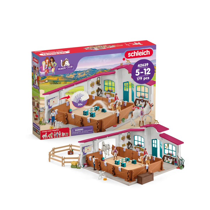 schleich 42639 Reithalle Peppertree, ab 5 Jahren, HORSE CLUB - Spielset, 179 Teile