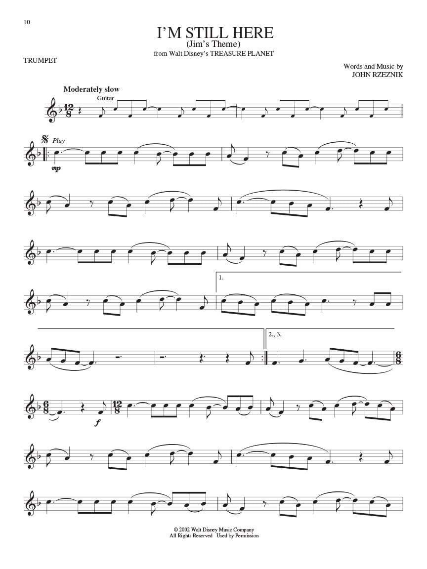 Disney Greats: For Trumpet Instrumental Play-Along Pack, Musiknoten