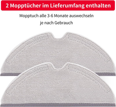 roborock Original Wischtücher kompatibel mit Q5, Q5 Pro, Q5 Pro+, Q7, Q7Max, Q8Max und Q8Max+, E Ser