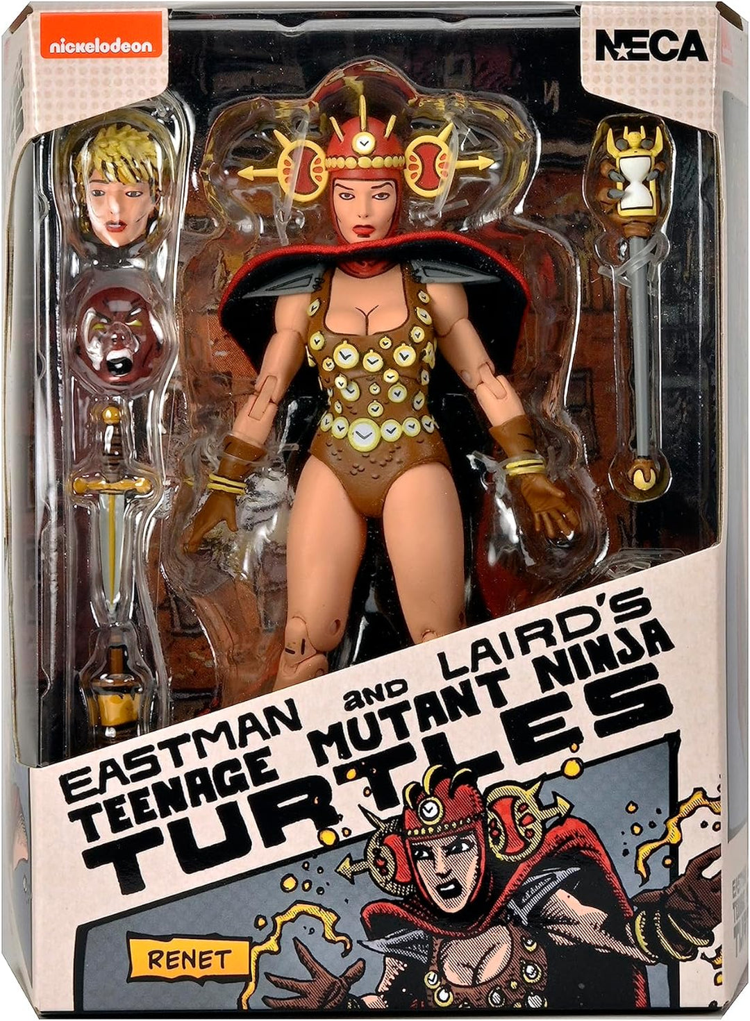NECA 83832 TMNT Mirage Comics RENET AF statuen, bunt