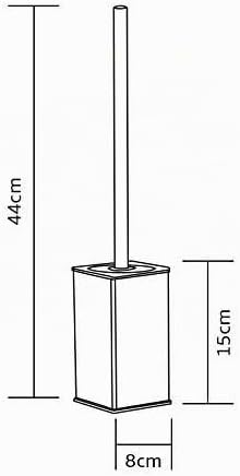 BGL Klobürste Schwarz, aus Edelstahl, Quadratisch Wc Bürste, Schwarz, Schwarz
