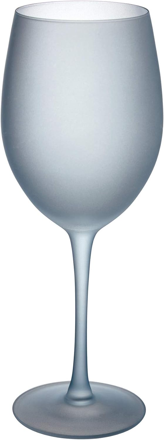 Villa d'Este Home Tivoli Shades of Blue Gläser, 6 Stück, frosted Glas, 550 ml