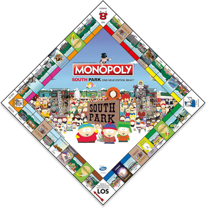 Winning Moves - Monopoly - Southpark - Gesellschaftsspiel - Alter 18+ - Deutsch, 2 Spieler