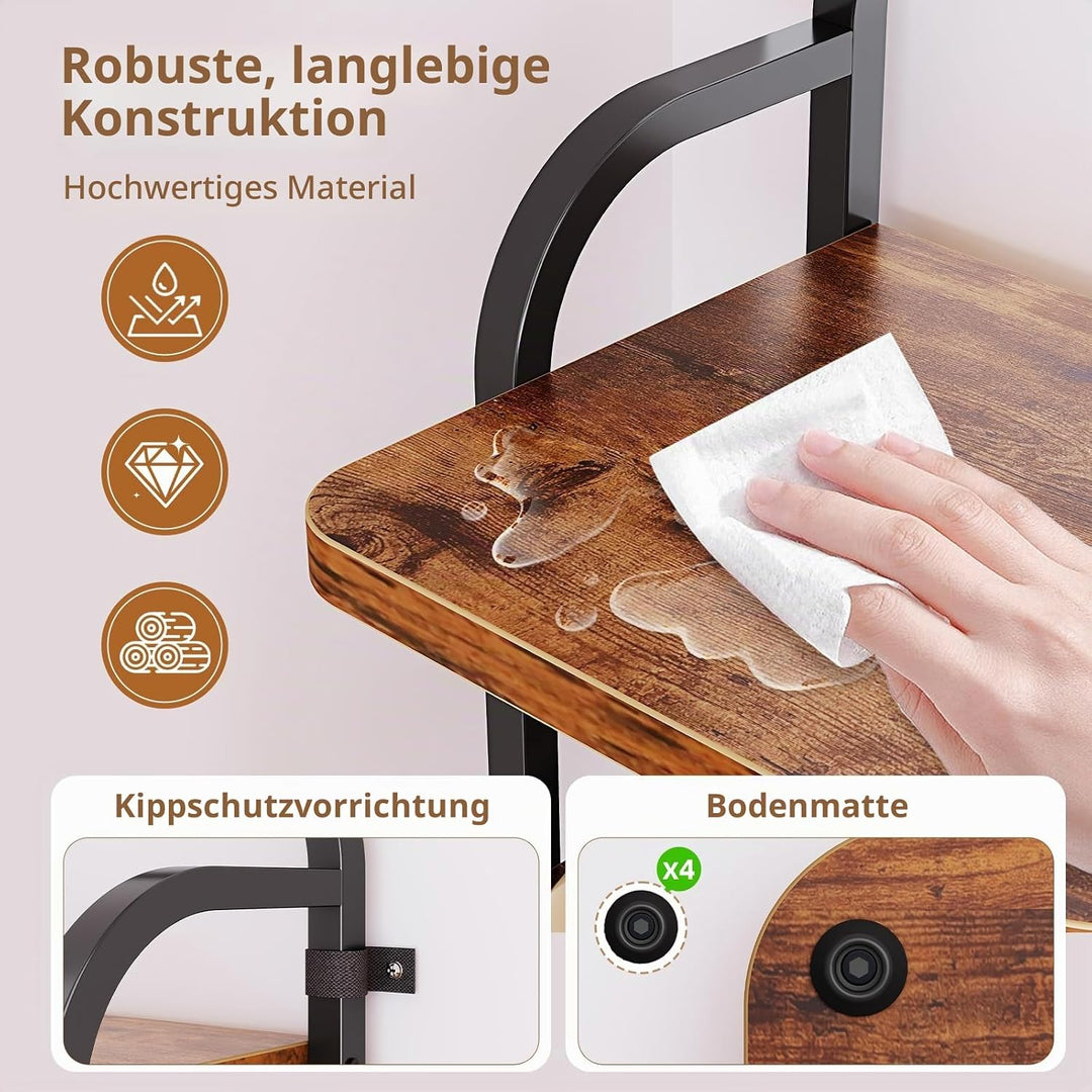 Dripex Vertikales Schuhregal mit 6 Ebenen, Schuhablage schmal Metall, Verstellbar Ablage, platzspare