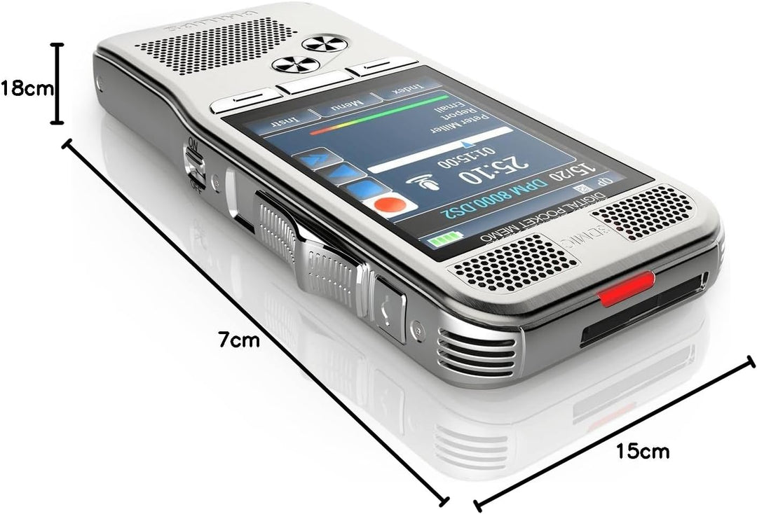 Philips Pocket Memo Diktiergerät DPM8000 ohne Software ohne Software traditioneller Schiebeschalter,