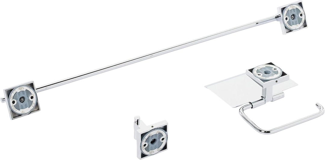 GROHE Start Cube - Bad- Set 3-in-1 (verdeckte Befestigung, Material: Metall, langlebig), chrom, 4112