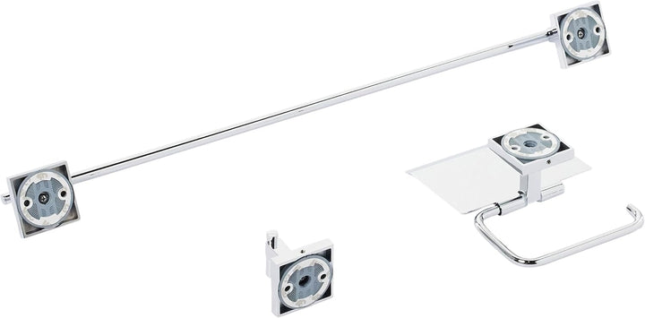 GROHE Start Cube - Bad- Set 3-in-1 (verdeckte Befestigung, Material: Metall, langlebig), chrom, 4112