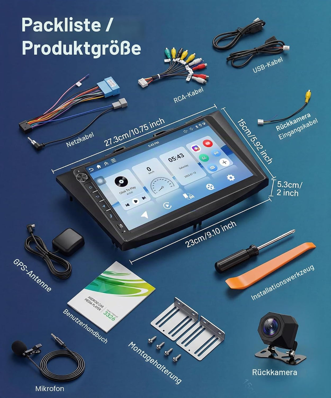 Rimoody 4G+64G für Suzuki Swift 2011-2017 Suzuki Ertiga 2012-2017 Autoradio Android 9 Zoll IN-Cell R