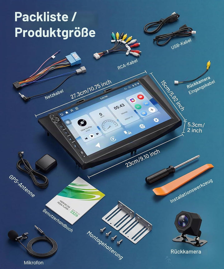 Rimoody 4G+64G für Suzuki Swift 2011-2017 Suzuki Ertiga 2012-2017 Autoradio Android 9 Zoll IN-Cell R