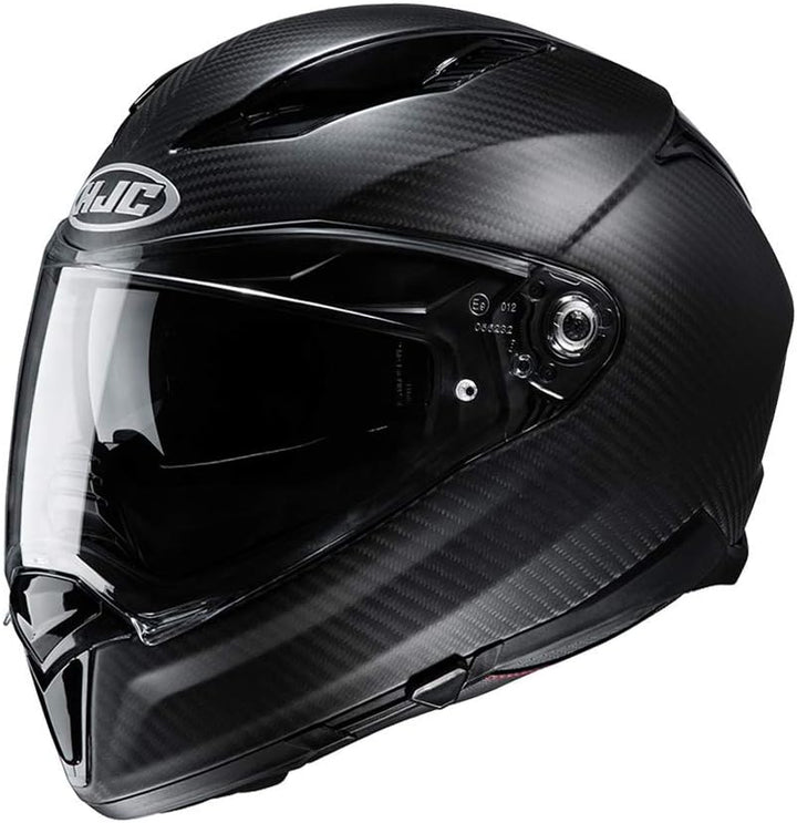 Motorradhelm HJC F70 Carbon Semi Flat schwarz matt, S