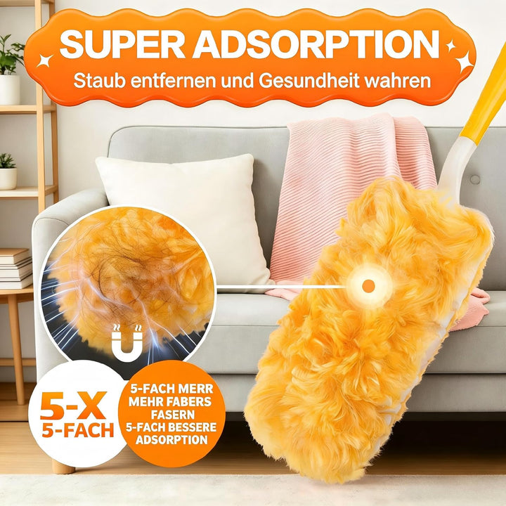 Staubmagnet Nachfüllpack Tücher Set für Swiffer Duster I Staubwede I Einweg Magnet Staubwede l Start