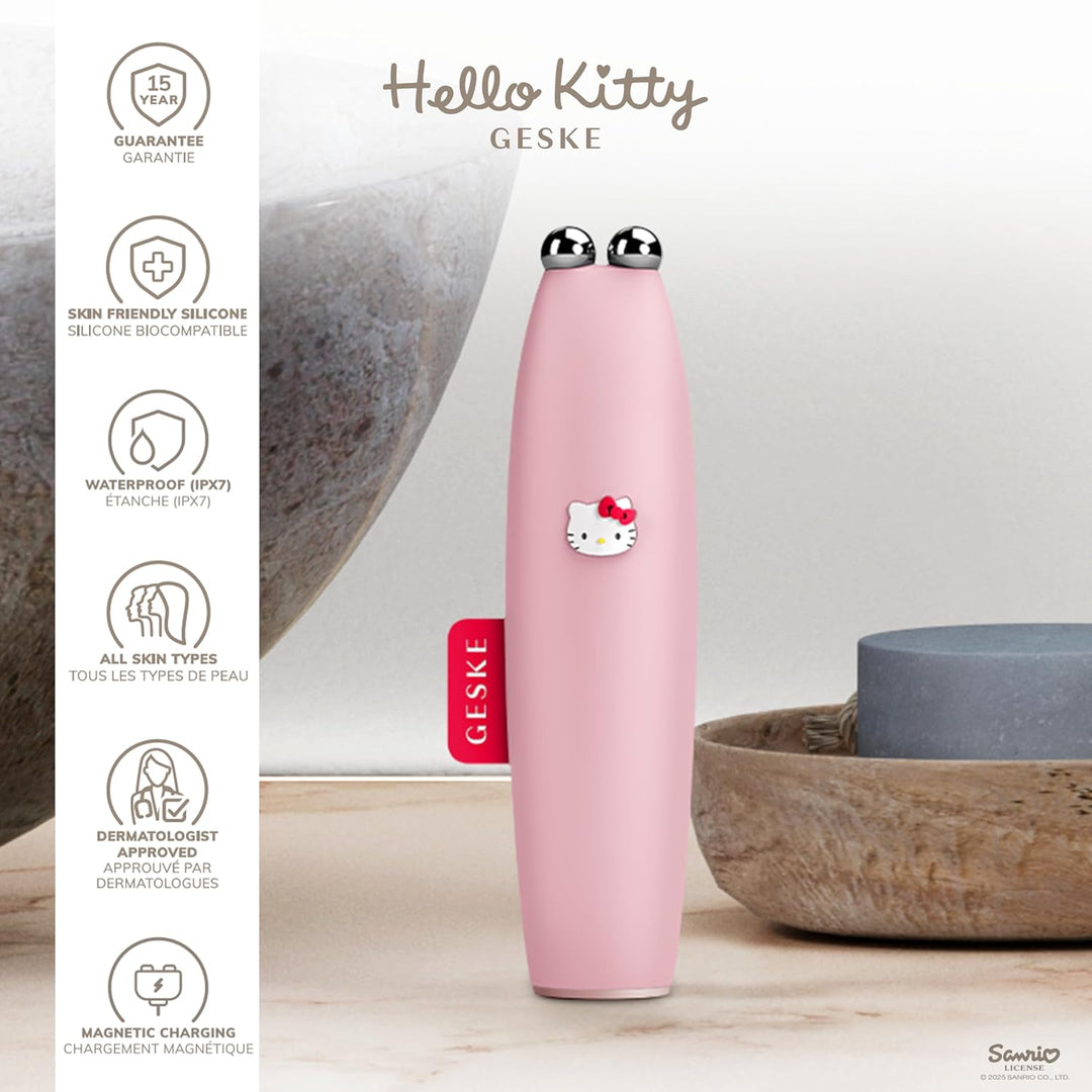 GESKE x Hello Kitty | SmartAppGuided™ MicroCurrent Face-Lift Pen | 6 in 1 | Skincare Tool mit Mikros