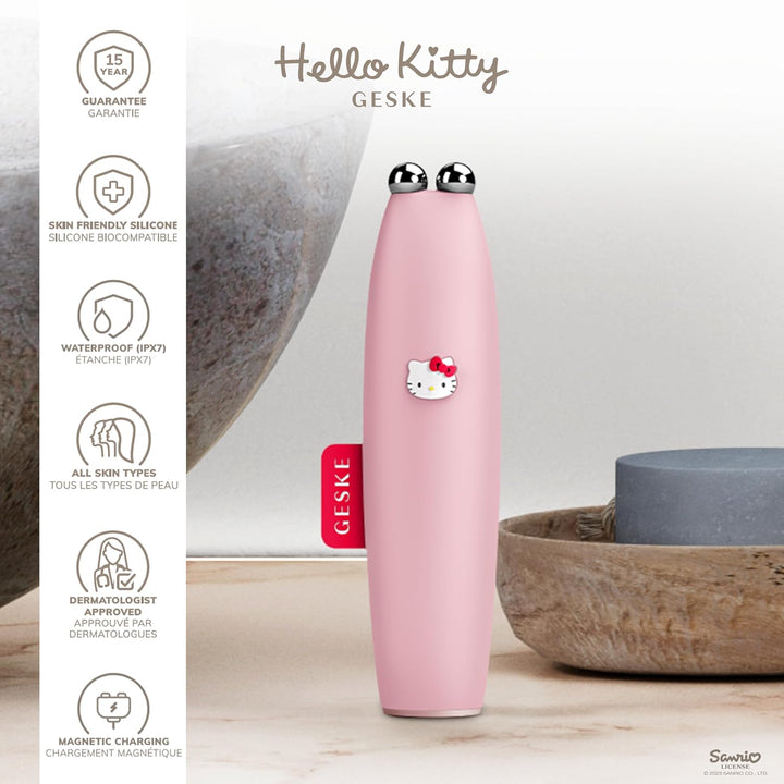 GESKE x Hello Kitty | SmartAppGuided™ MicroCurrent Face-Lift Pen | 6 in 1 | Skincare Tool mit Mikros