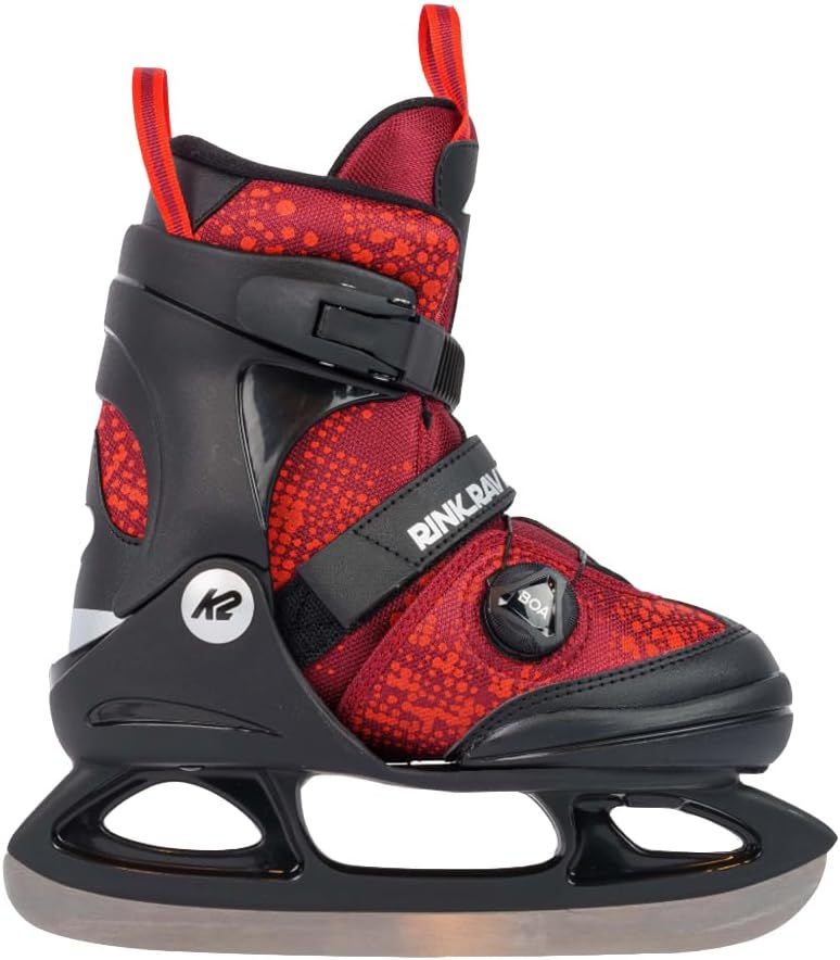 K2 Skates Jungen Schlittschuhe Rink Raven Ice Boa, black-blue, 25G0310 M (EU: 32-37 / UK: 13-4 / US: