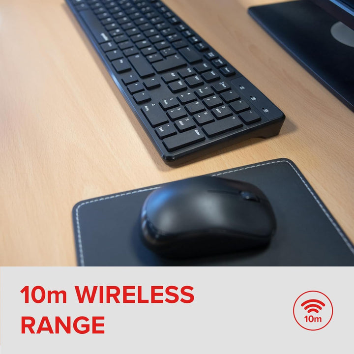 Speedlink SIGNIUM Deskset - USB Wireless Tastatur Maus Set Kabellos Deutsch QWERTZ Layout, Batterieb