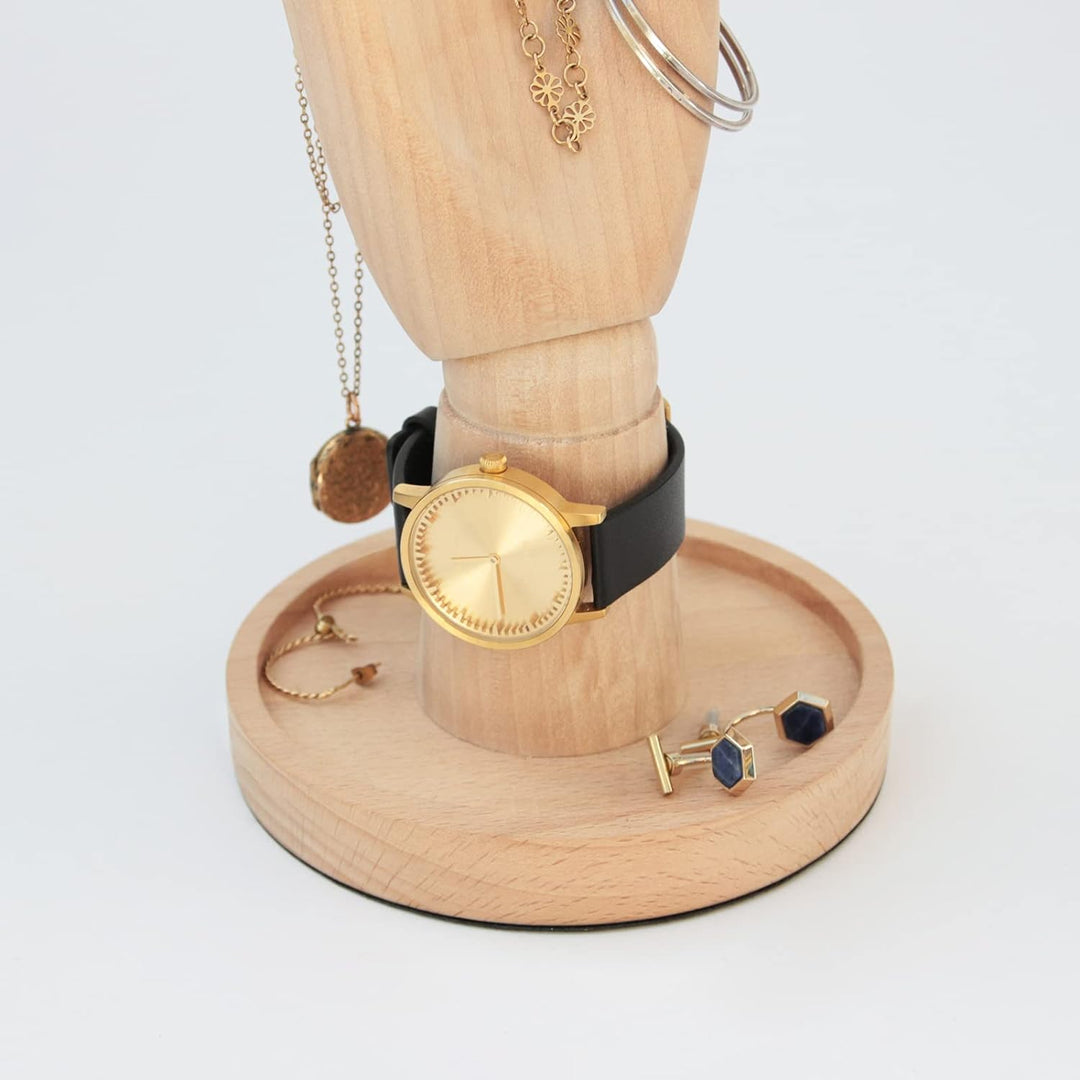 Suck UK | Schmuckhalter aus Holz | Schmuck-Organizer Hand & Ringhalter | Organizer Ständer für Schla