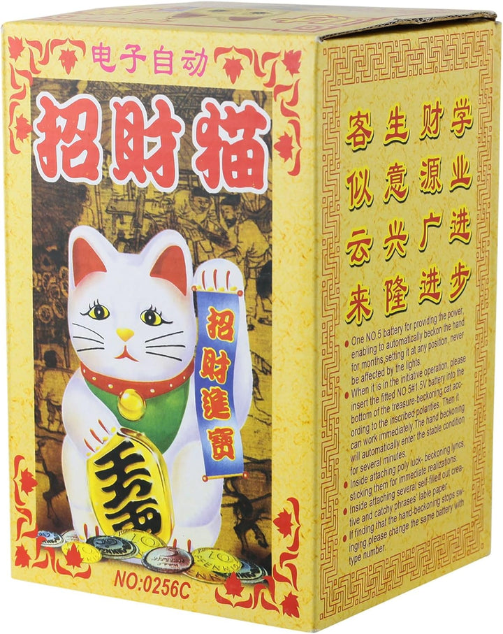 Freak Scene Glückskatze - Maneki-Neko - Winkekatze - 15 cm - schwarz Schwarz 15 cm, Schwarz 15 cm