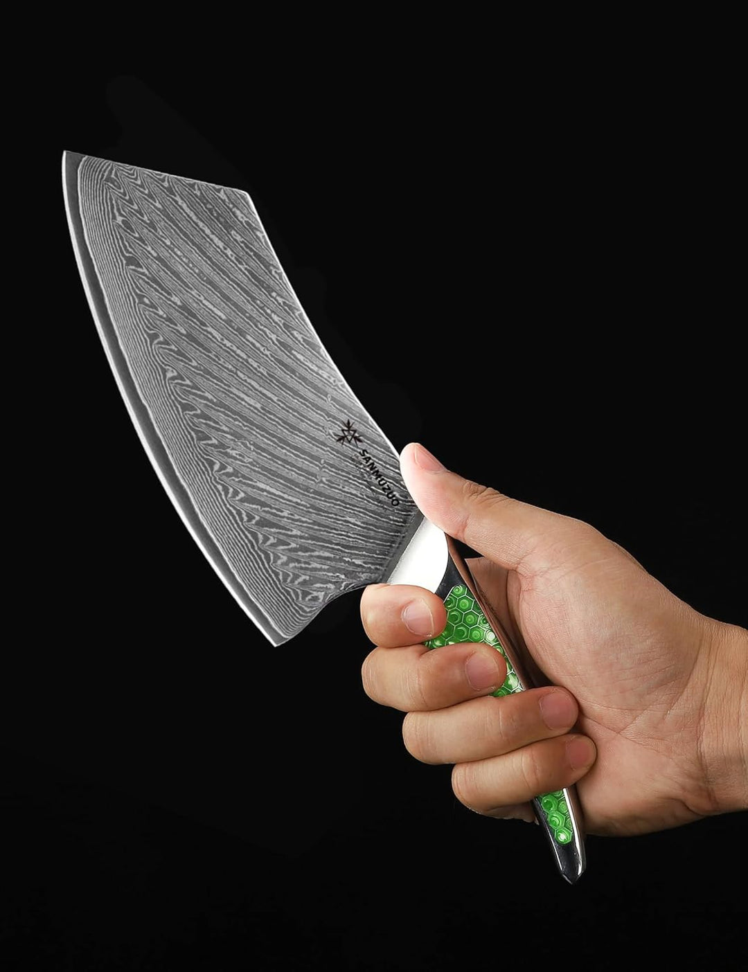 18CM Nakiri-Messer, Fleischerbeil aus Japanischem VG-10-Damaszenerstahl, ultrascharfes Gemüsemesser