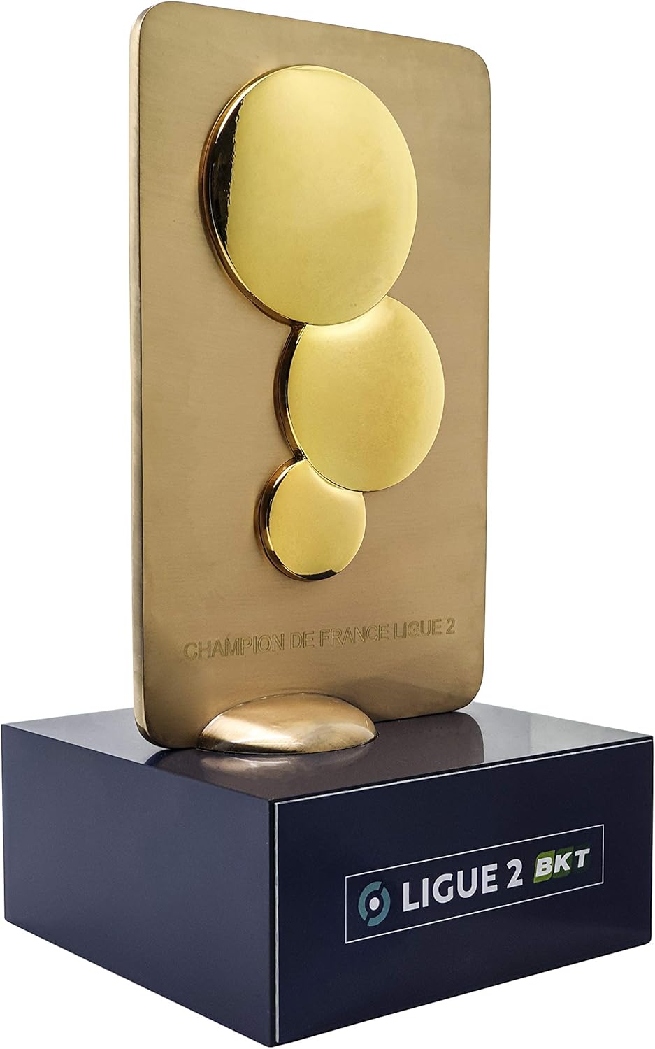 LFP Trophäe Champion de France/Ligue 2 BKT auf Sockel (150 mm) abnehmbar mit Magnet
