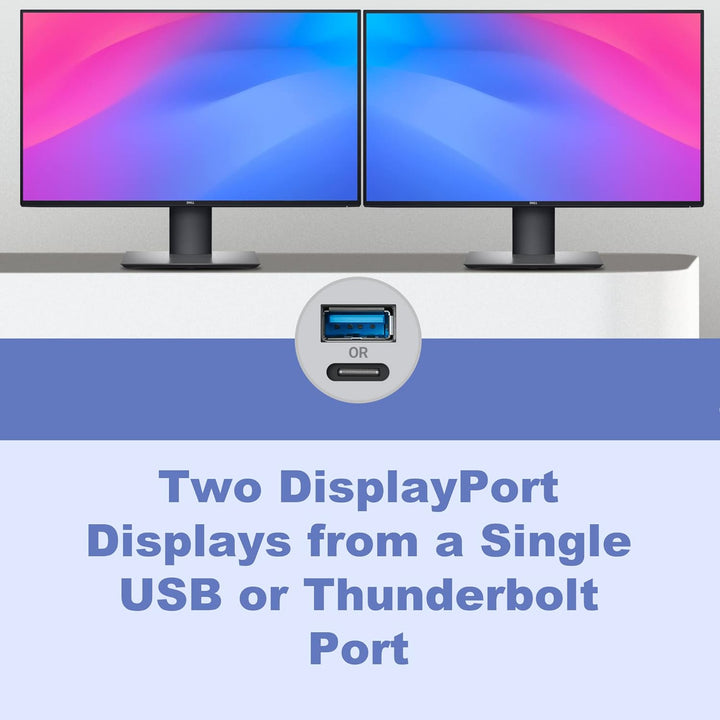 Sonnet DisplayLink Dual 4K DisplayPort Adapter für M1 Macs USB3-DDP4K