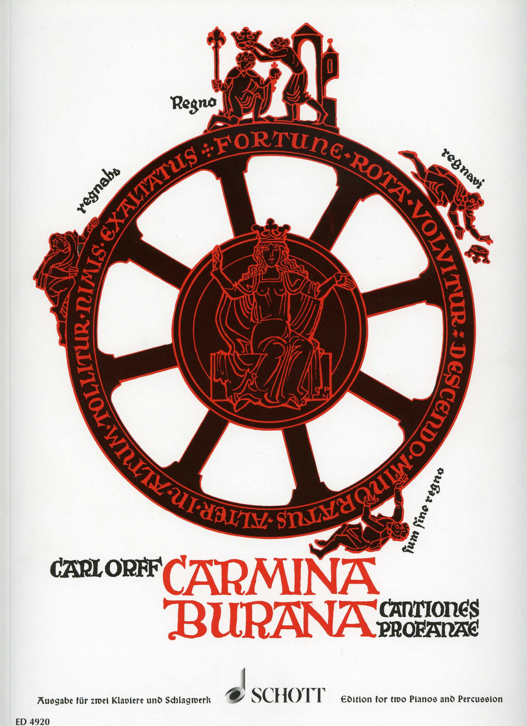 Schott ORFF Carl - Carmina BURANA - SOLOISTS, Mixed Choir, Children's Choir, 2 Pianos and Percussion
