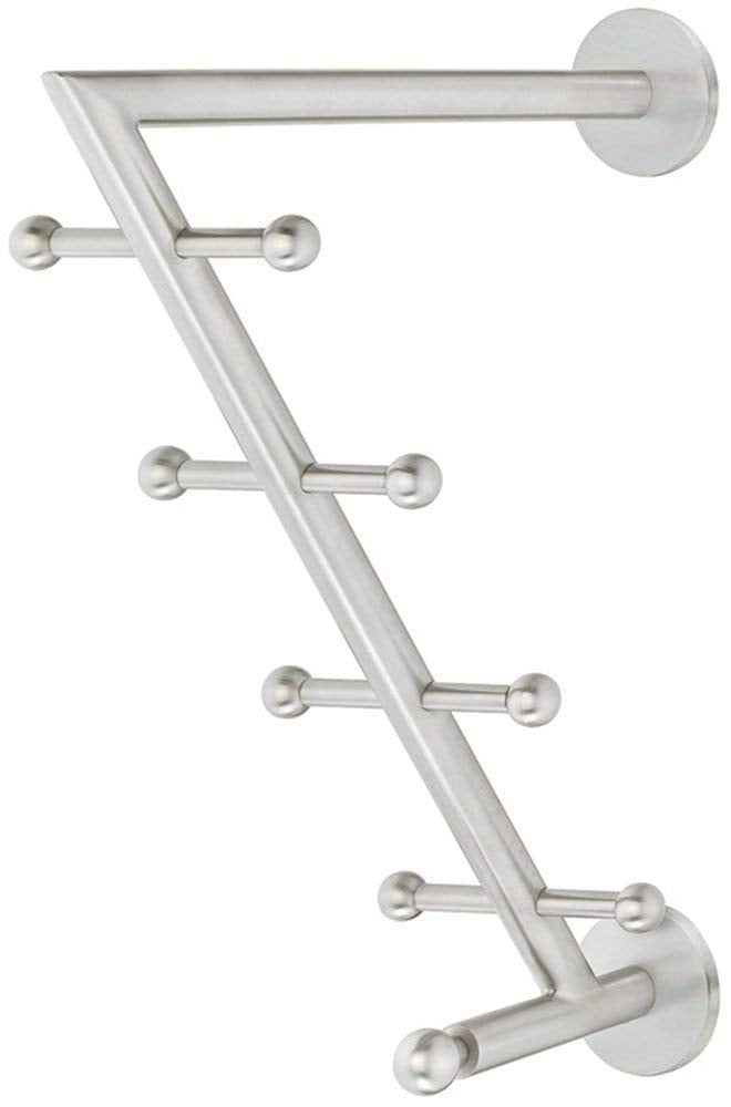 Design Wandgarderobe paneel Garderobenarm Edelstahl Garderobenkonsole Kleiderhaken - Modell HERA | E