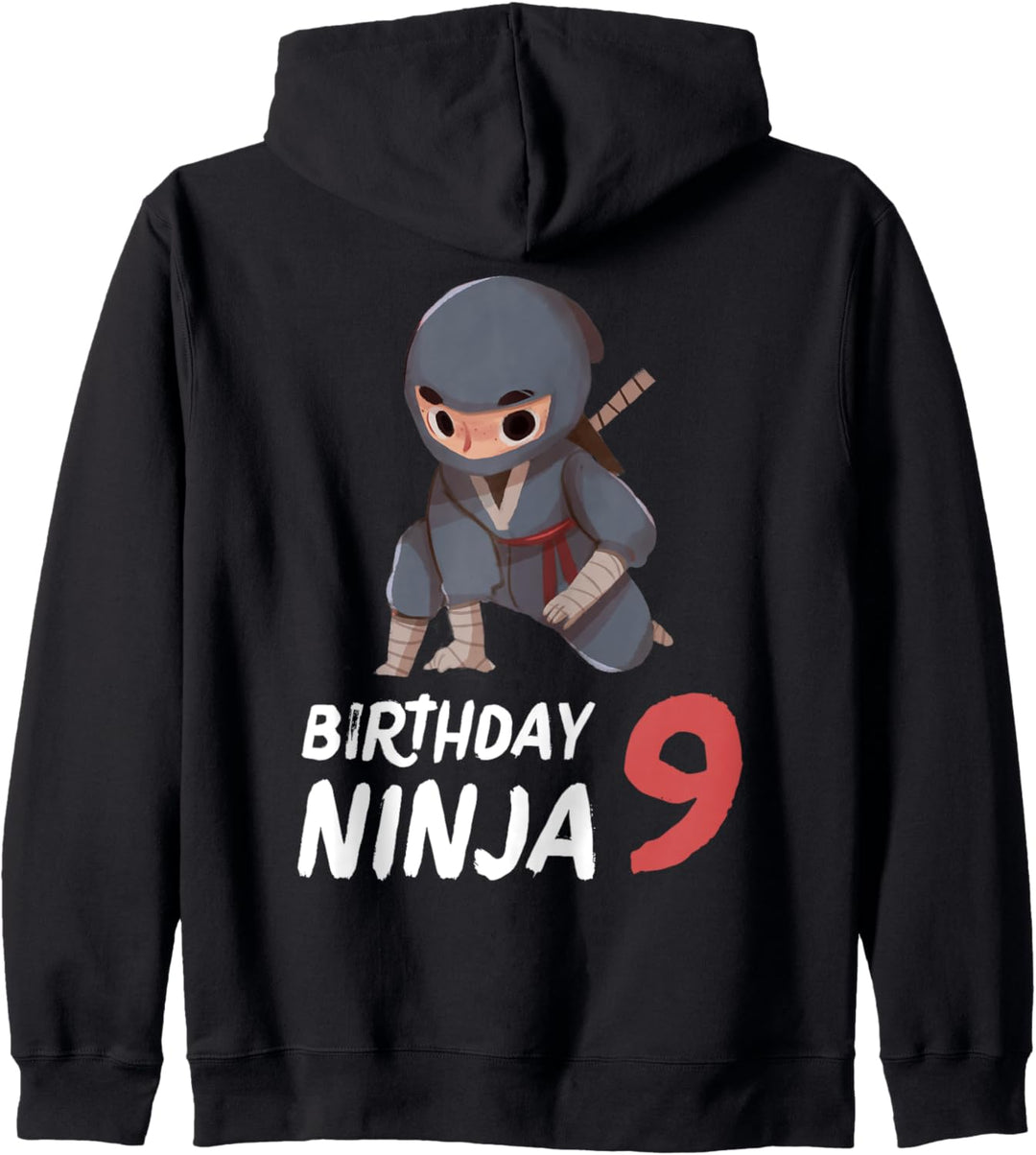 9 Geburtstag Ninja 9 Jahre alte Party Kampfsport Junge Kapuzenjacke
