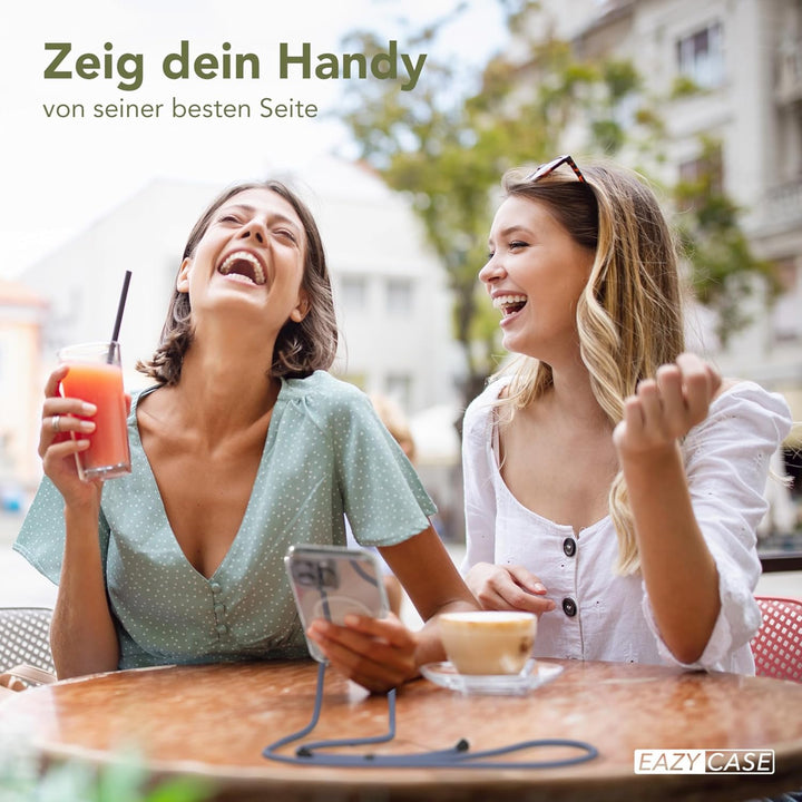 EAZY CASE - Handykette kompatibel mit iPhone 16 Pro Max Kette zum Umhängen Stossfest Handyhülle für