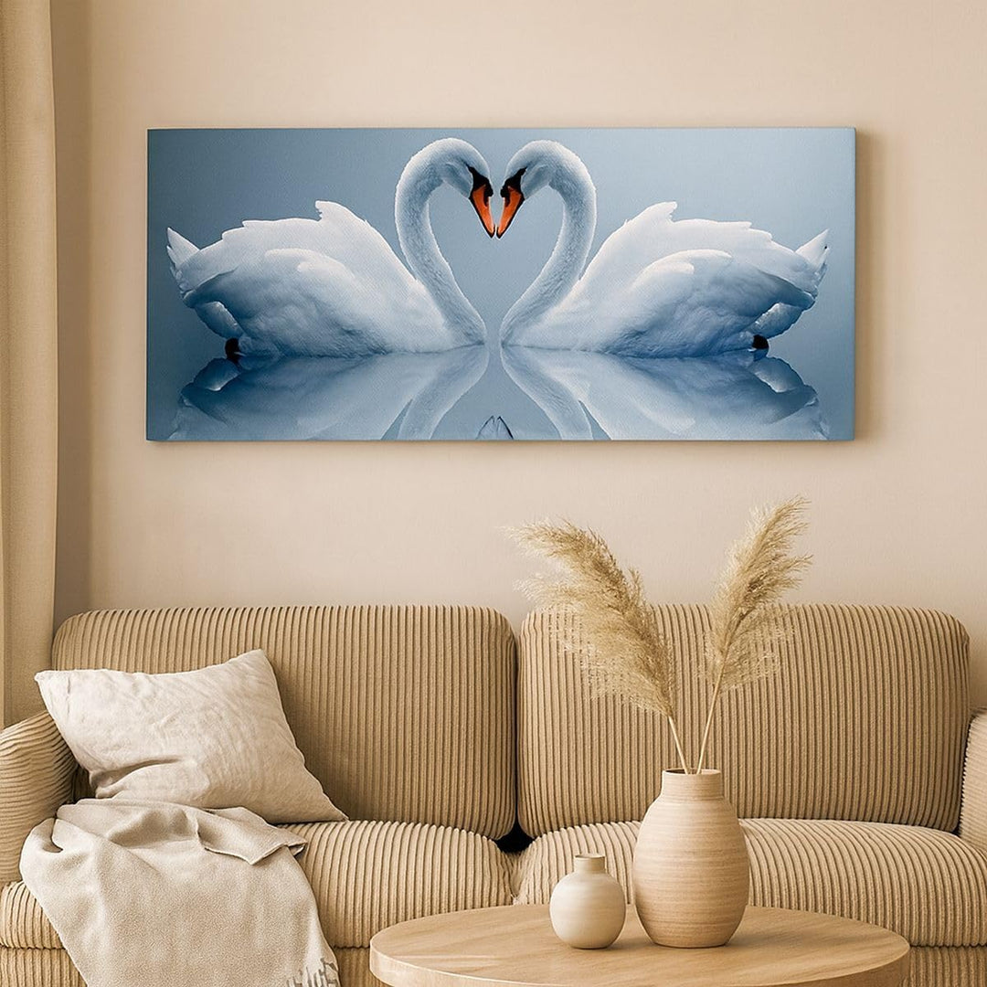 Panorama Bilder auf Leinwand 100x40cm Leinwandbild Ladung Dampf Wasser Gross Wanddeko Bild Schlafzim