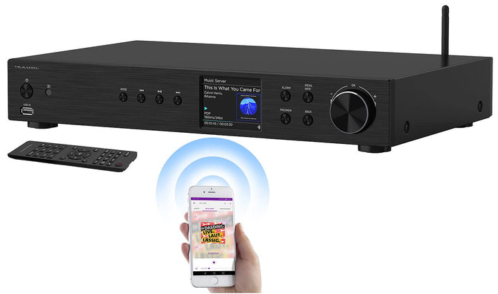 VR-Radio WLAN Radio: Digitaler WLAN-HiFi-Tuner, Internetradio, DAB+, Bluetooth, schwarz (Receiver DA