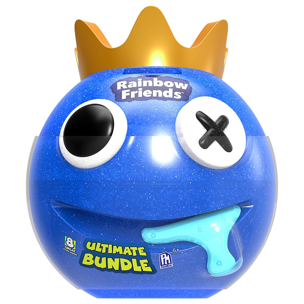 Rainbow Friends - Blue Ultimate Head Bundle mit 8 Artikeln, Serie 1